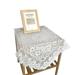 White Lace Coffee Table Tablecloth Dust-proof Table Cover TV Cabinet Household
