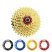 Kripyery Bicycle Flywheel Cover Colored Lock Ring CNC Process High Strength Aluminum Alloy Fixed Bicycle Parts 11T MTB Road Folding Bike Cassette Flywheel Lock Nut Bike Accessories