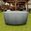 Patio Large Waterproof Table Cover - Outdoor Round Side Table Covers - Patio Washable Table Cover - Heavy Duty Furniture 50 Inch Grey