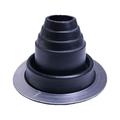 Flashers #2 Black EPDM Flexible Roof Jack Pipe Boot Metal Roofing Pipe Flashing (Pipe OD 1-3/4 to 3-1/4 )