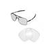 Walleva Clear Replacement Lenses for Oakley Deviation Sunglasses