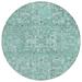 Addison Rugs Chantille ACN611 Teal 8 x 8 Indoor Outdoor Area Rug Easy Clean Machine Washable Non Shedding Bedroom Living Room Dining Room Kitchen Patio Rug