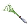 ROZYARD Convenient Iron Tooth Rake Garden Rake Flower Beds Essential Tool for Garden Planting and Weeding Gardening Tools