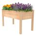 Raised Bed Planter 2â€™x4â€™. Outdoor Wooden Raised Garden Bed Kit for Vegetables Fruit Flowers and Plants. Elevated Design.