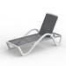 Patio Chaise Lounge Adjustable Aluminum Pool Lounge Chairs with Arm All Weather Pool Chairs for Outside in-Pool Lawn (Gray 1 Lounge Chair)