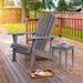 Adirondack Chair Solid Wood Outdoor Patio Furniture for Backyard Garden Lawn Porch -Dark Gray Front Porch Outdoor Patio Furniture Chairs Set
