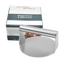 Burger Press Hamburger Patty Maker Stainless Steel Hamburger Press Round Smash Burger Press Grill Press for BBQ Flat Top Griddle Cooking - 5 Inch