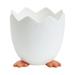 Outoloxit Eggs Shape Multi-purpose Storage Box-office/desk Pen Holder Office Compositional Desktop Decorations Student Learning Multi-purpose Personalized Storage White