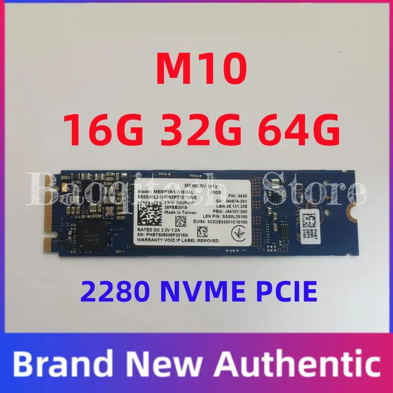 Original M10 M.2 2280 SSD 64 GB 32 GB 16 GB PCIe M.2 2242 3.0 3D Xpoint NVMe Internes Solid-State-Laufwerk für Intel Optane-Speicher Image