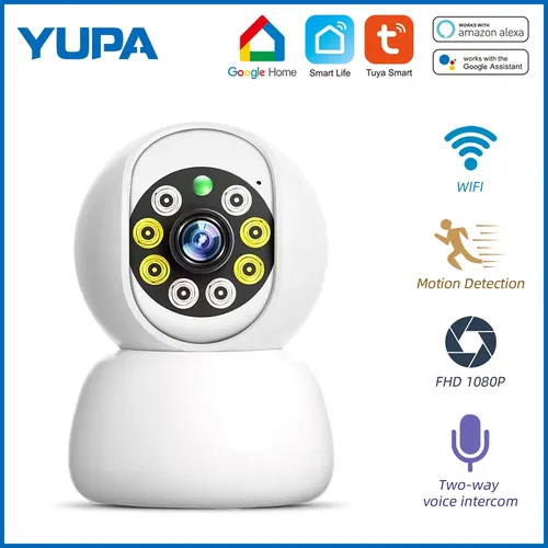 1080P TUYA Kamera Sicherheit Kamera Baby Monitor WiFi Drahtlose Kamera Smart Tracking 350 Grad Pan