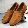 Wildleder Herren Slipper Mokassins Schuhe für Männer plus Größe 38-47 Slip on Freizeit schuhe 10