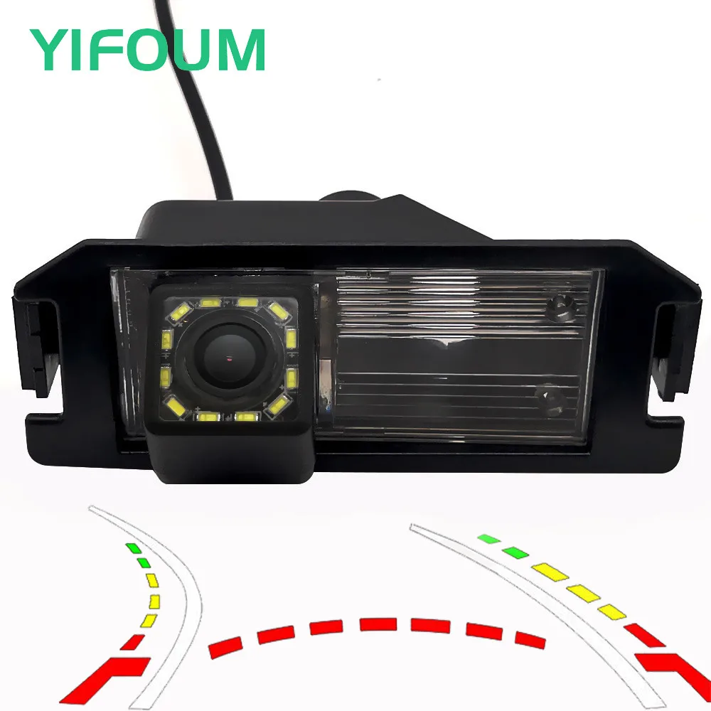 Für Hyundai i10 i20 i30 ix55 Genesis Elantra Atos/Kia Soul Pride Morgen AHD Fisheye Dynamische Flugbahn Auto Rückansicht kamera Image