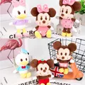 Disney Mickey Minnie Maus Plüsch-schlüsselanhänger Puppen Donald Duck Daisy Weiche Angefüllte