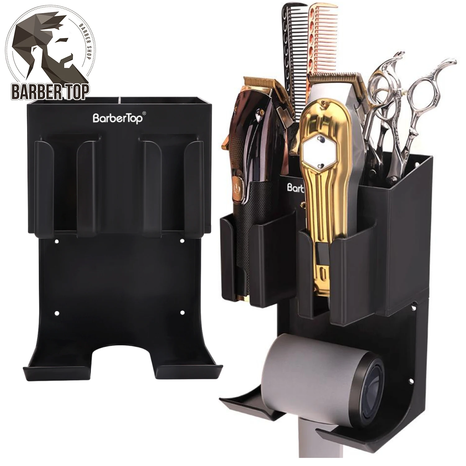 Barber top elektrische Clipper Rack Friseur Haars ch neider Rasierer Halter Wand Haartrockner Aufbewahrung sbox Salon neues praktisches Werkzeug Image