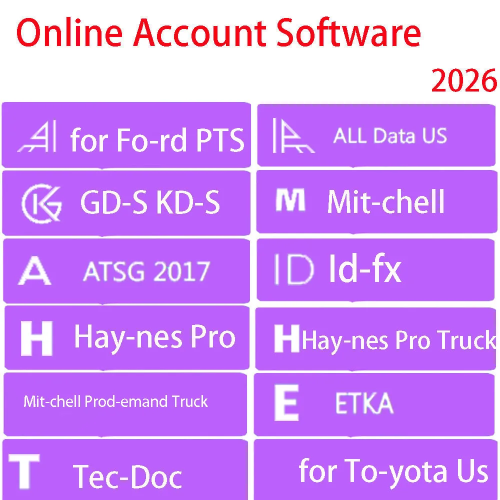 2026 Online-Konto für Autodaten Alldata Full Pack Autodaten Haynes PRO Werkstatt-Autoreparatursoftware mit mobiler Anmeldung Image