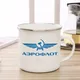 Aeroflot russische Flug gesellschaften Kaffeetasse Emaille Tasse Tasse Tee Milch Bier Tasse lustige