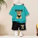 Sommer Baby Mädchen Kleidung Kind Junge Cartoon Bär T-Shirts Shorts Anzug Kinder Kurzarm o Hals oben