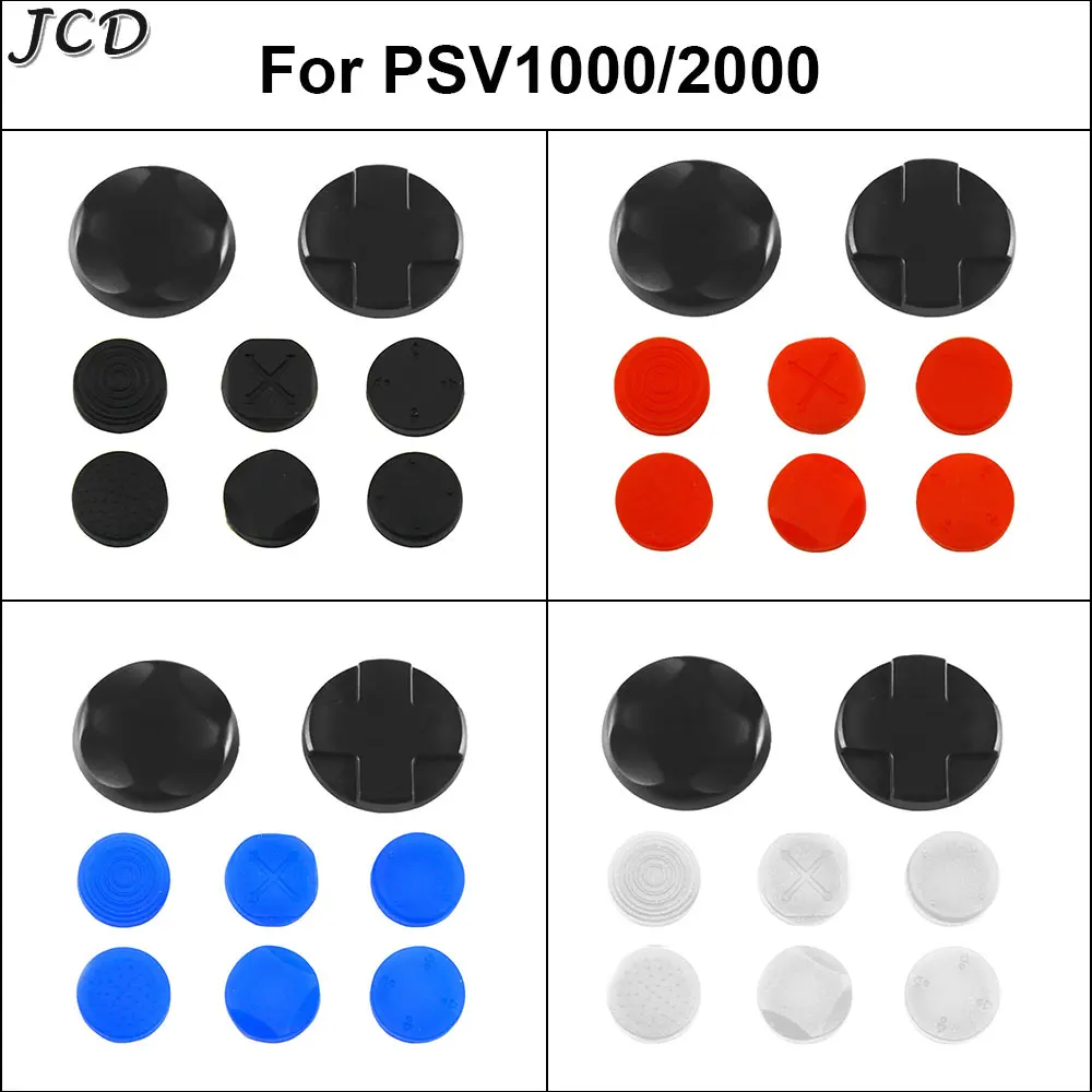 JCD D-Pad Move Action Button Cross Direction ABXY Key für Psvita PSV 1000 2000 Daumengriffkappe Joystick Analoge Schutzhülle Image