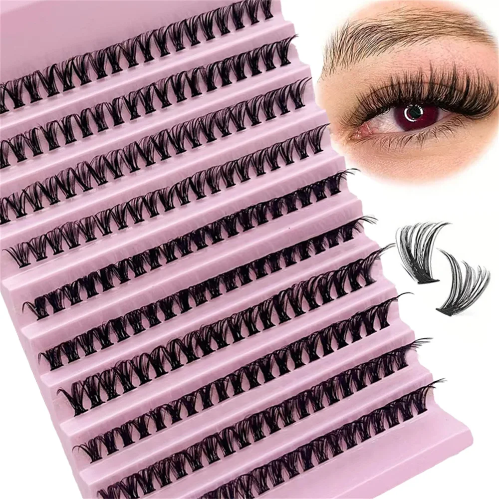 Wimpern cluster 8-16mm 200 Cluster falsche Wimpern Wimpern cluster Verlängerungen DIY Wimpern verlängerungen zu Hause Image