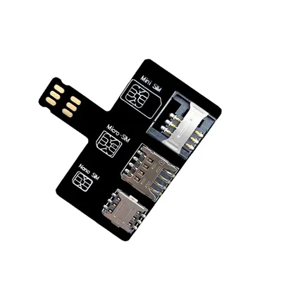 KEINE T10 Für iPhone SIM karte 4in1 Externe Karte Slot Adapter Schnelle Karte Wechsler iPhone SIM Card Reader Halter Freies neustart Nano