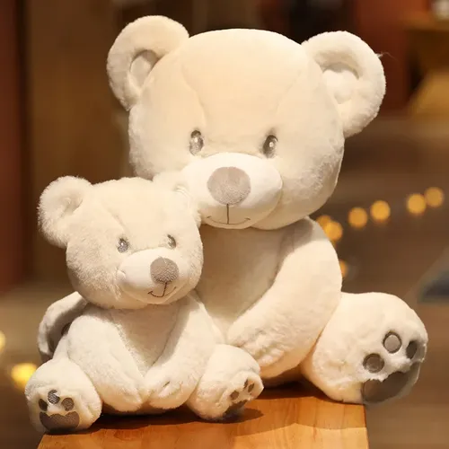1pc 25cm/40cm umarmbar gefüllte hochwertige klassische weiße Teddybär Plüschtiere süße Puppen
