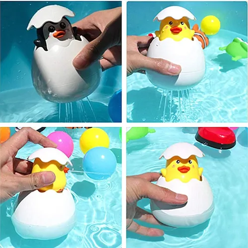 Baby Bad Spielzeug Kinder niedlichen Ente Pinguin Ei Wassers pray Sprinkler Badezimmer Sprinkler