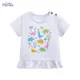 Little Maven 2024 Sommer Tops Kinder kleidung Kinder kleidung für Mädchen Tiere T-Shirts Cartoon