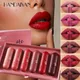 6 stücke wasserdichtes Lip gloss Make-up leichte matte Lippen kosmetik langlebiger Samt Lippenstift