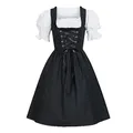 Deutsche Damen Bier mädchen Dirndl bayerischen Oktoberfest Kleid mit Schürze Kostüme Party Halloween