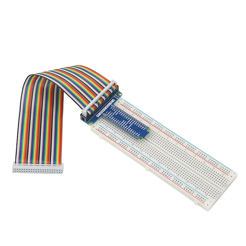 Raspberry Pi 40-poliges GPIO-Erweiterungsboard + MB-102 Breadboard PCB Bread Board + GPIO-Kabeladapter für Orange Pi für Arduino UNO Image