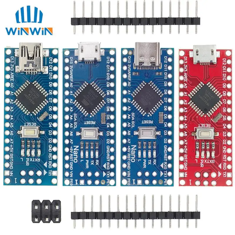 AITEWIN Promotion für Arduino Nano 3.0 Atmega328 Controller kompatibles Board Modul PCB Development Board ohne USB V3.0 Image