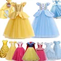 Rapunzel Aschenputtel Belle Elsa Kostüm Kinder Prinzessin Kleider für Mädchen Kind Cosplay Halloween