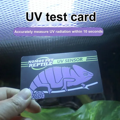 5-1 Stück UVB-Tester Reptil UVA UVB Leuchtstofflampe Tester Karte Reptilien lampe UV-Sensor 10