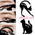 2 Sätze Katze Linie Form Pro Augen Make-up-Tool Eyeliner Vorlage Vorlage Form Modell Augenbrauen