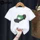 Frosch Skateboard Lustige Nette Casual Drucken Lustige Junge Mädchen T-shirts Kid Kinder Manga