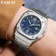 Luxus Männer Uhr große große Zifferblatt quadratische Quarz Armbanduhr Silber Gold schwarz blau