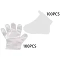 100x Hand Fuß feuchtigkeit spendende Socken Bad Liner wasserdicht Einweg dicker klar bequem Spa Hand
