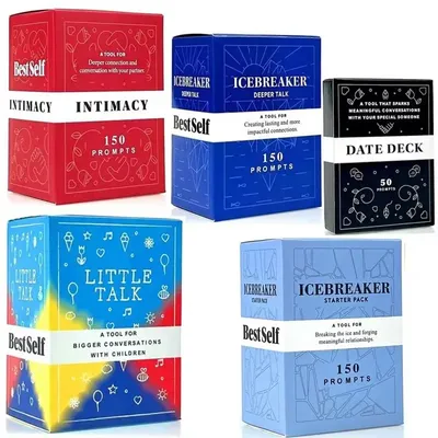 Icebreaker Deeper-Ultimate Talk Game Deck, Intimacy Conversation Starter Deck, leistungsstarkes Image