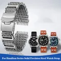 Für Casio Hamilton Karki Aviation Field Serie Metall Edelstahl Cool Shark Net Armband Uhren armband