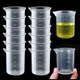 100ml Messbecher transparente Waage Kunststoff Messbecher Labor chemischer Messbecher ohne Griff