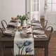 Blau Tulip Tisch Runner für Esstisch Küche Decor Anti-fleck Esstisch Tischdecke Rechteckigen