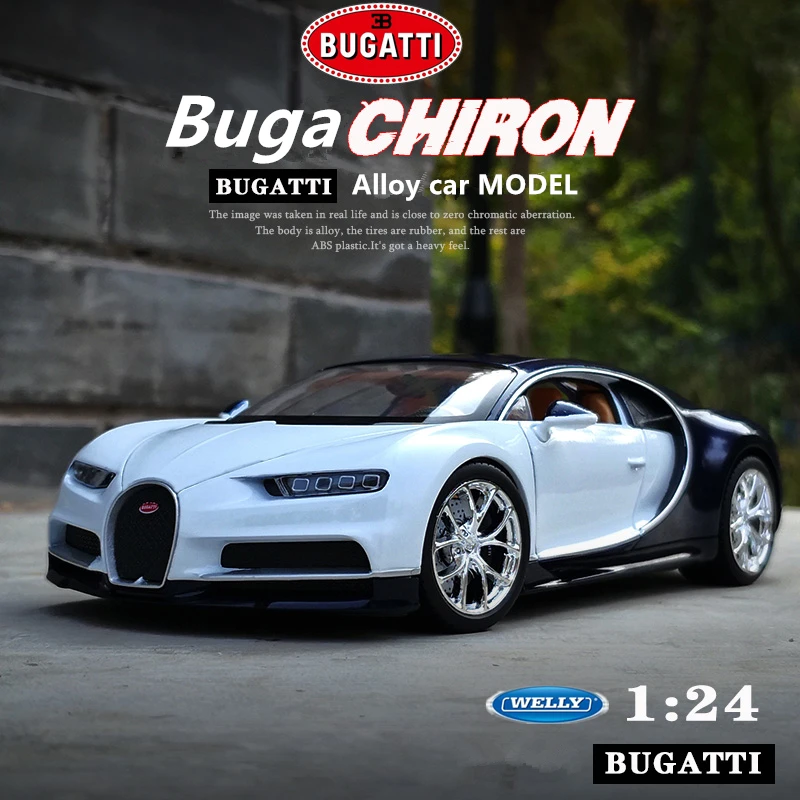 Welly 1:24 Bugatti Veyron Chiron Legierung Sportwagen Modell Druckguss Metall Spielzeug Fahrzeuge Auto Modell Hohe Simulation Kinder Spielzeug Geschenk