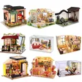 Kein Original Box Freiheit DIY Holz Puppe Häuser Miniatur Gebäude Kit Wüste Shop Casa Blume Villa