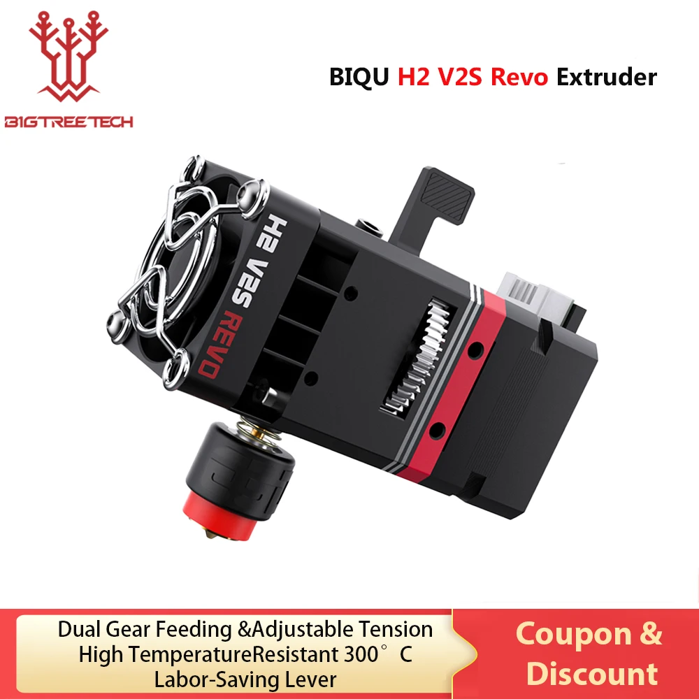 Biqu h2 v2s revo direkt extruder e3d düse dual gear hoch temperatur 3d drucker teile titan extruder für b1 bx ender3 voron 2.4 Image