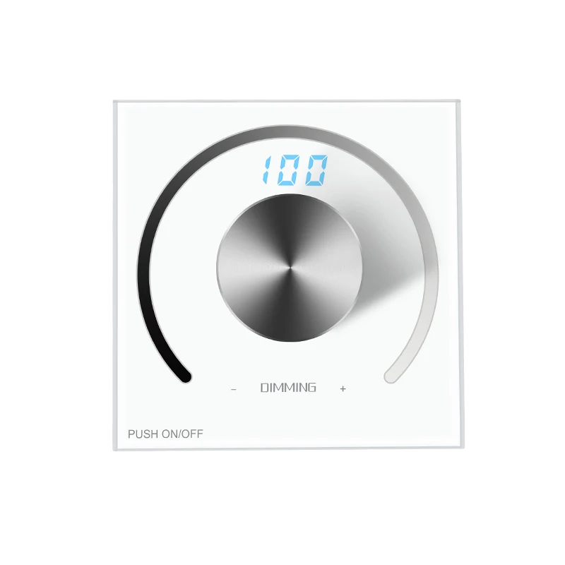 LED-Streifen dimmer DC12V-24V Drehknopf manueller Knopf an der Wand montiert pwm dim 5050 3528 einfarbiges Band dimmen
