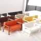 1:12 Puppenhaus Miniatur Sofa Leders ofa Einzel-/Doppels tuhl Möbel Modell Wohnzimmer Dekor