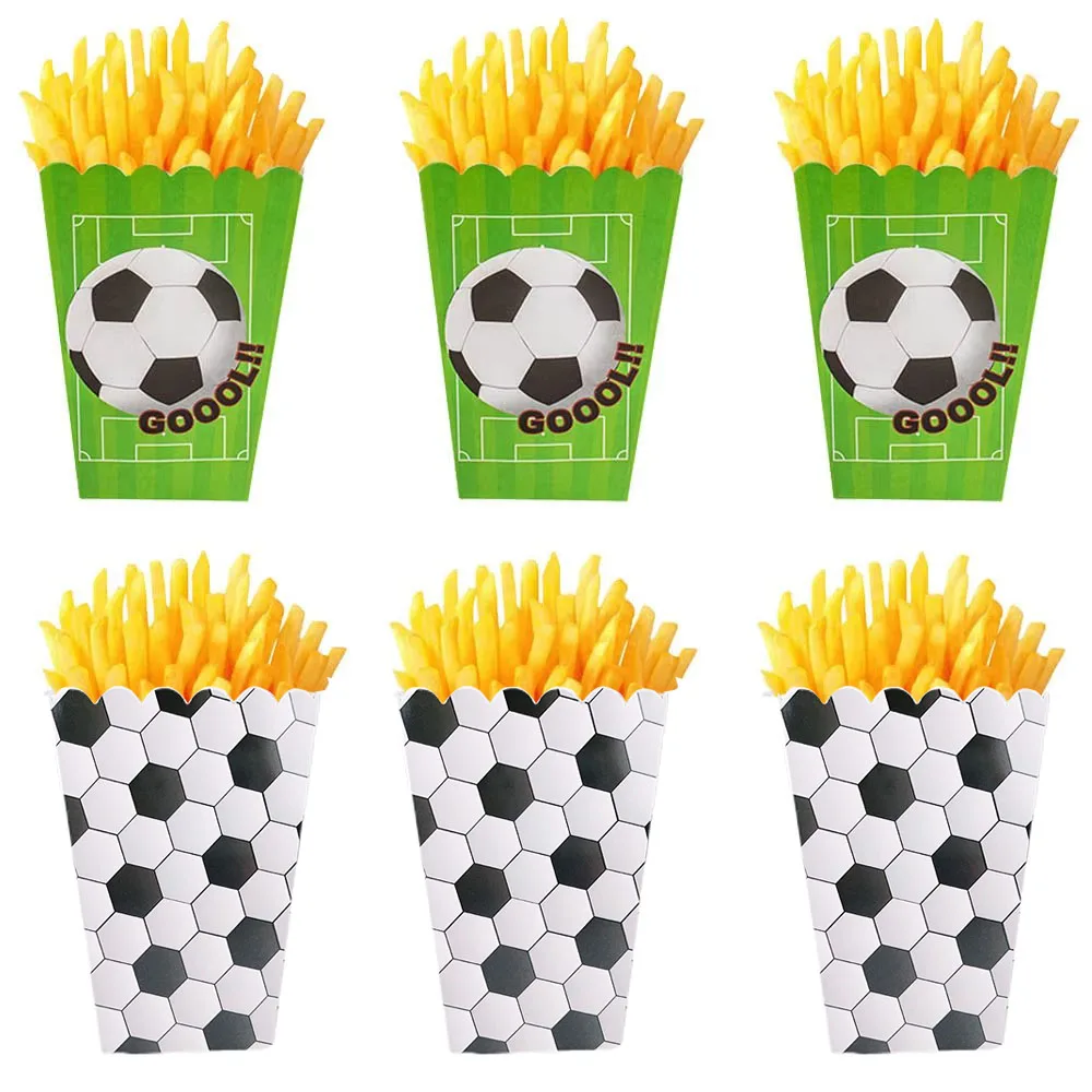 Fußball Popcorn Boxen Fußball Fußball Thema Party Dekoration Geburtstag Party Favor Popcorn Leckerli Boxen Karneval Party Supplies