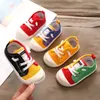 Jungen Segeltuchschuhe Turnschuhe Mädchen Tennisschuhe Schnürschuhe Kinderschuhe Kleinkind Gelb Chaussure Zapato Casual Kinder Segeltuchschuhe