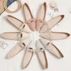 Frauen Wohnungen mit Bogen Spitz Flache Ferse Schuhe Schwarz Ballett Flache Bowknot Kleine Größe Frauen Schuhe 31 32 33 45 46 Zapatos Planos
