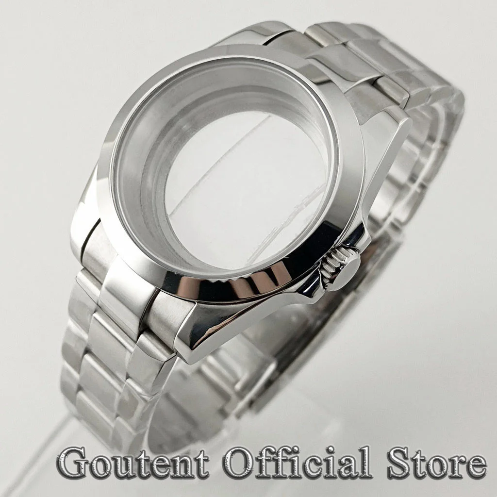 Goutent 36mm 39mm Silber Saphirglas Uhrengehäuse passen nh34 nh35 nh36 eta2824 pt5000 Uhrwerk Zifferblatt Image